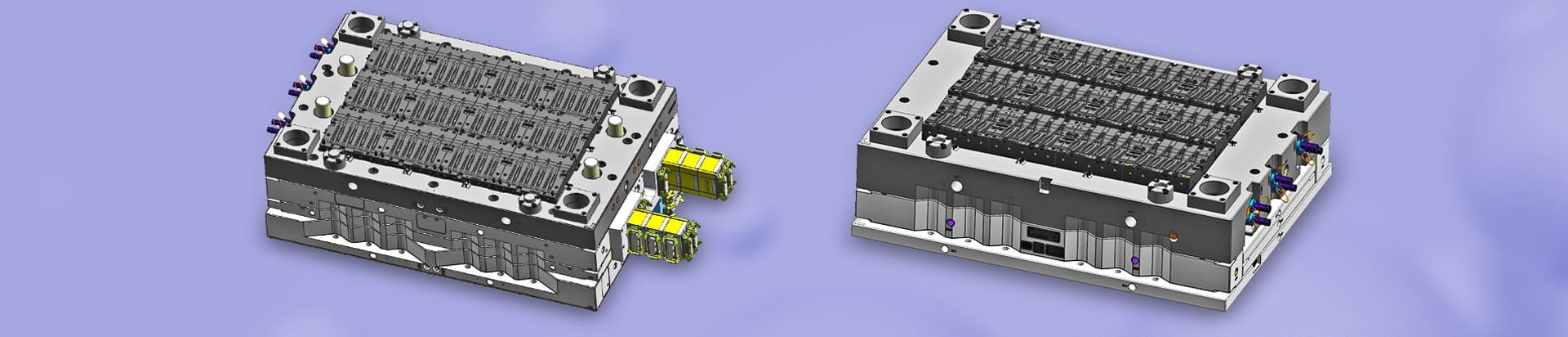 Electronic injection molded plastic housing details